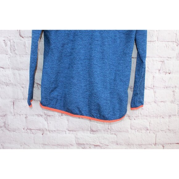 LL Bean Adventure Grid Fleece Quarter Zip Pullover Collegiate Blue M - Picture 6 of 10